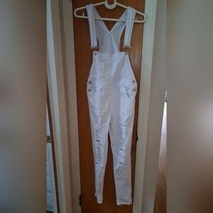 American Bazi white overalls
